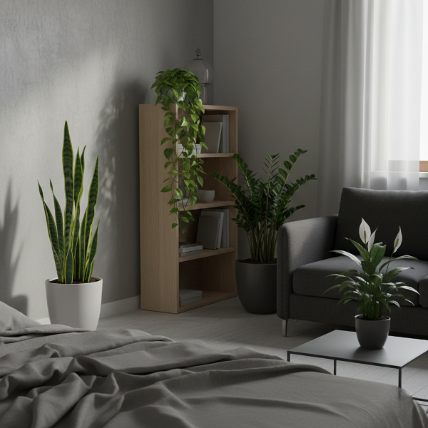 low light indoor plants for specific spaces